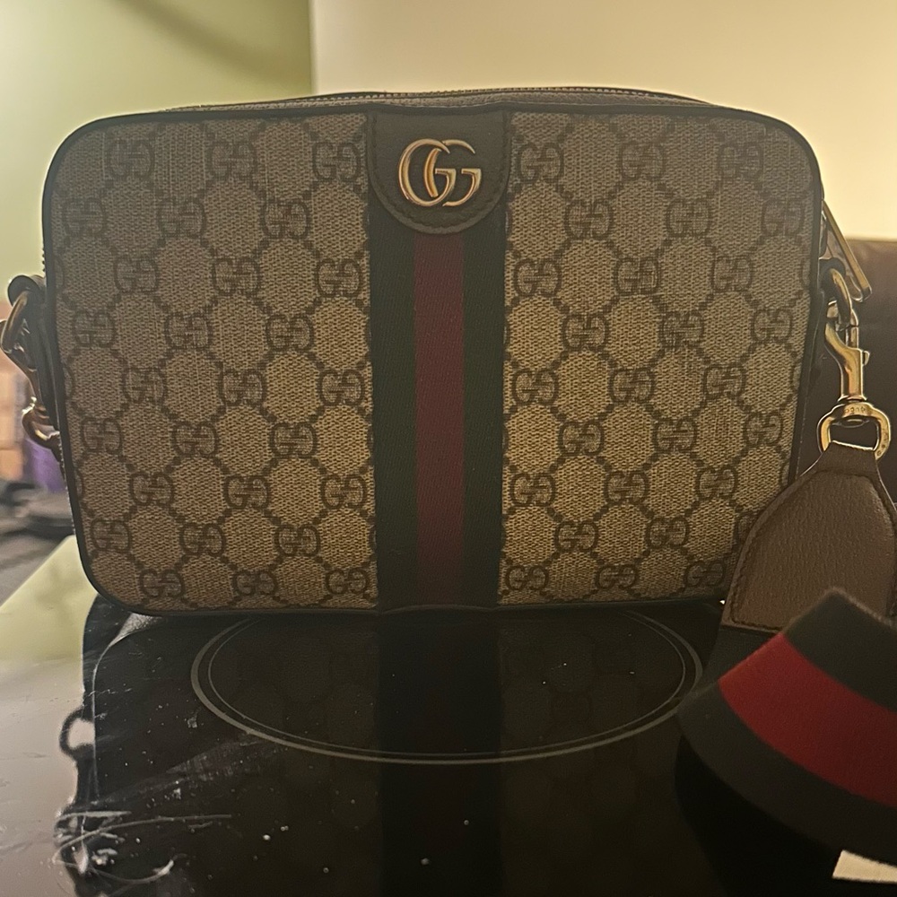 Gucci Ophidia small crossbody bag with matching Ophidia wallet